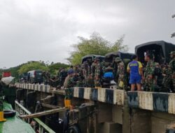 Personel TMMD Boven Digoel Tiba di Kawagit dengan Kapal Dinar Lisna