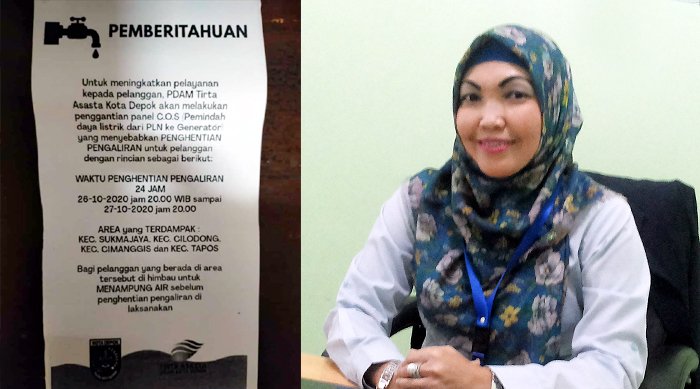 PDAM Tirta Asasta Hentikan Sementara Pasokan Air Selama 24 Jam untuk Perbaikan