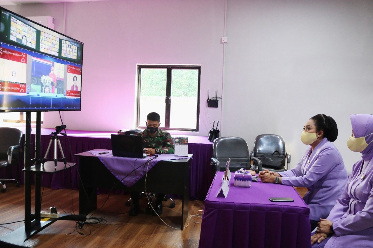 Ketua IKKT Pragati Wira Anggini Ikuti Acara Puncak HUT Dharma Pertiwi Ke-57