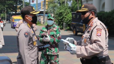Kabid Humas Polda Banten Tinjau Pelaksanaan PSBB di Tangerang