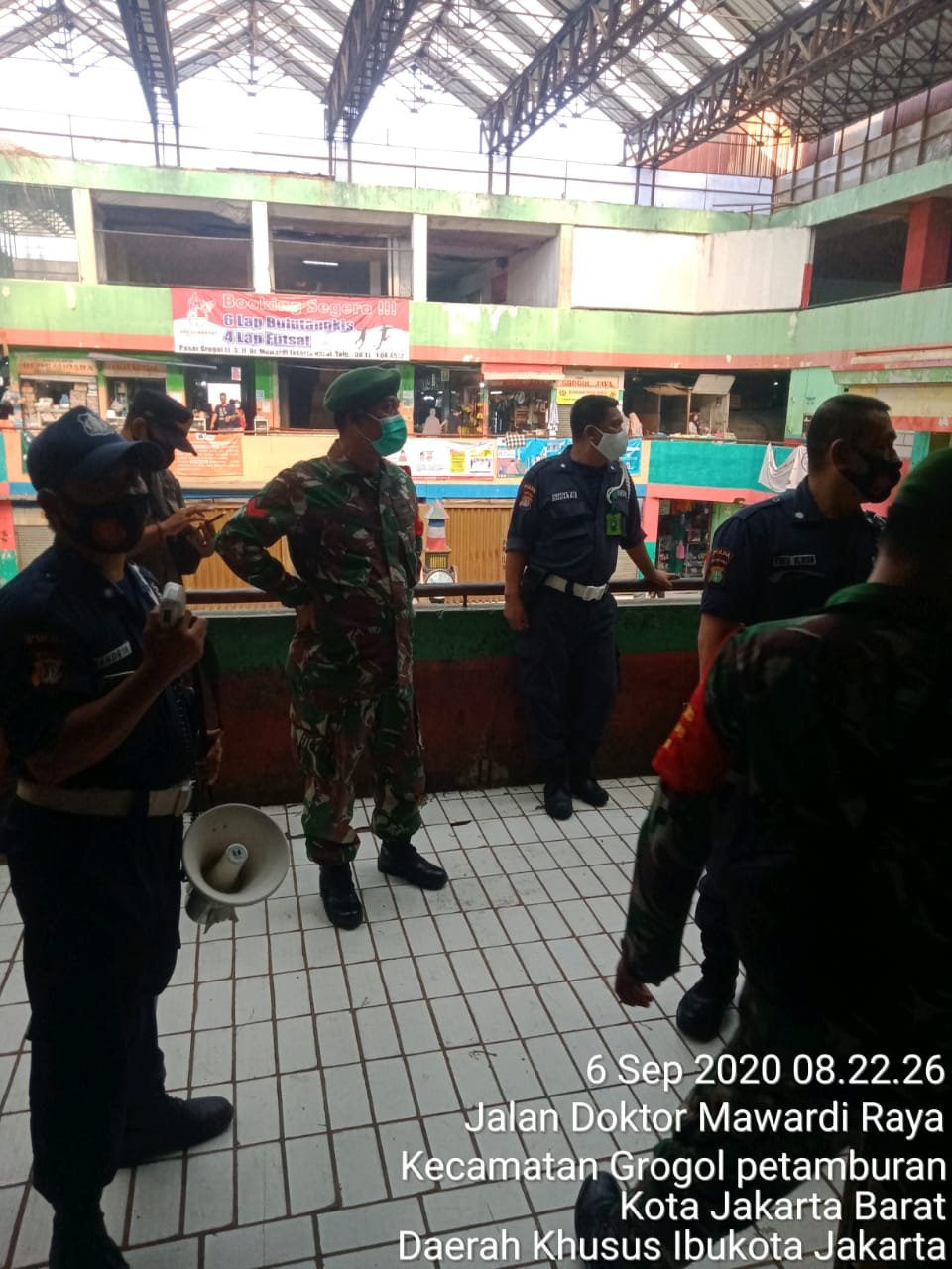 Pasar Grogol Terapkan Protokol Kesehatan Cegah Covid-19