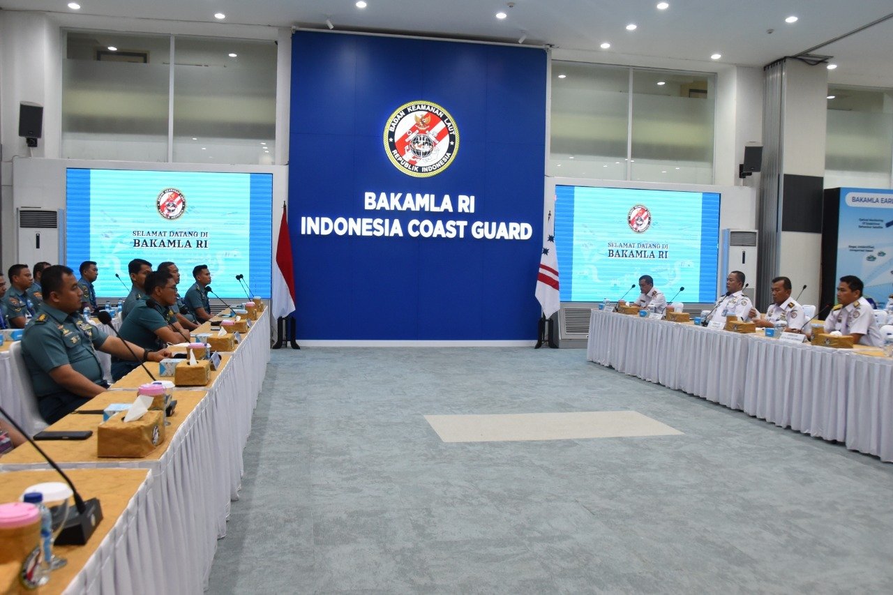 Bakamla RI Sambut Kunjungan Kerja Puskodal TNI AL