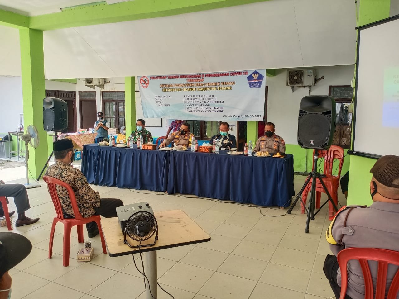 Petugas Posko PPKM Polres Serang Beri Pelatihan Cegah Penyebaran