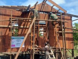 Personel Satgas TMMD Ke-114 Kejar Target Tanpa Mengenal Lelah