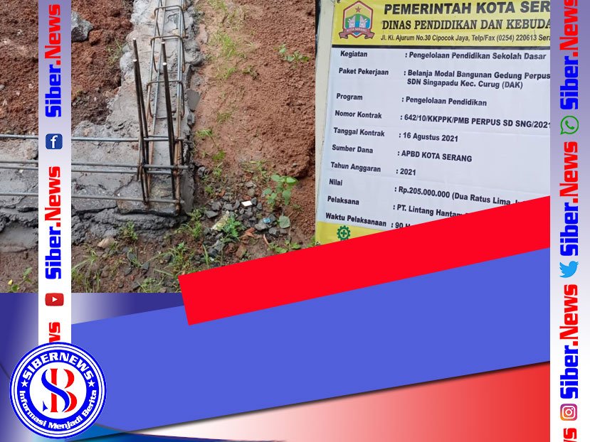 Konstruksi Bangunan Perpustakaan SDN Singapadu Dipertanyakan