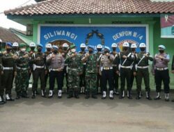 Razia Gabungan Denpom III/4 Serang dalam Ops Gaktib Waspada Wira Kujang 2022