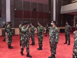 Panglima TNI Terima Laporan Kenaikan Pangkat 25 Perwira Tinggi