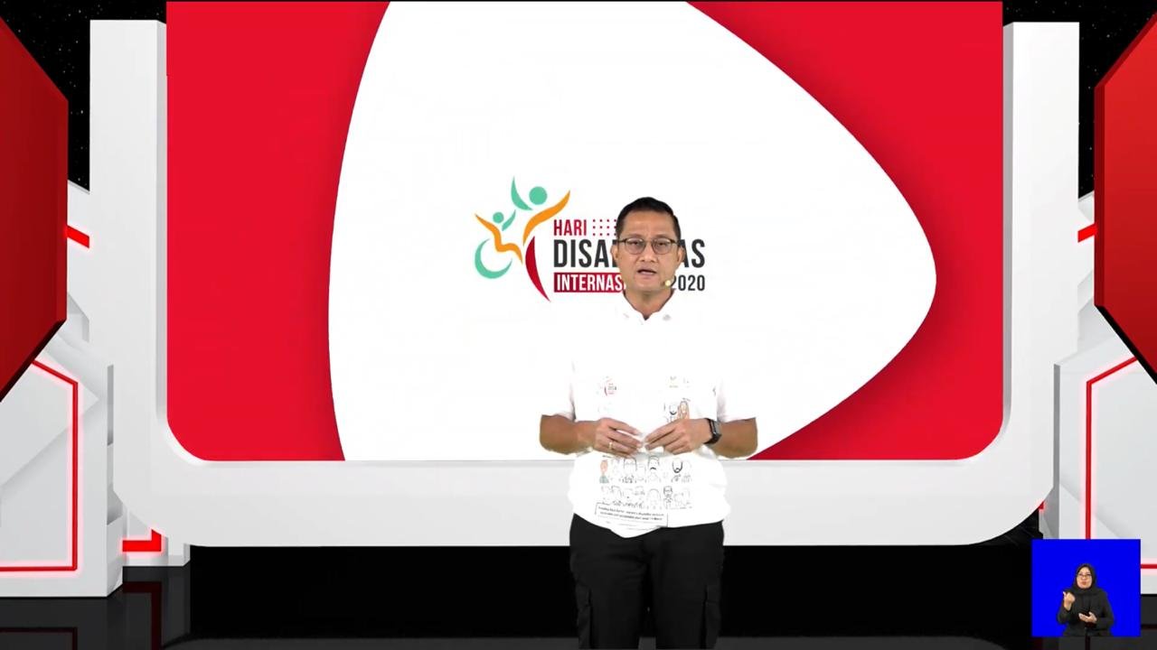 Menteri Sosial Juliari P. Batubara Luncurkan Website Hari Disabilitas