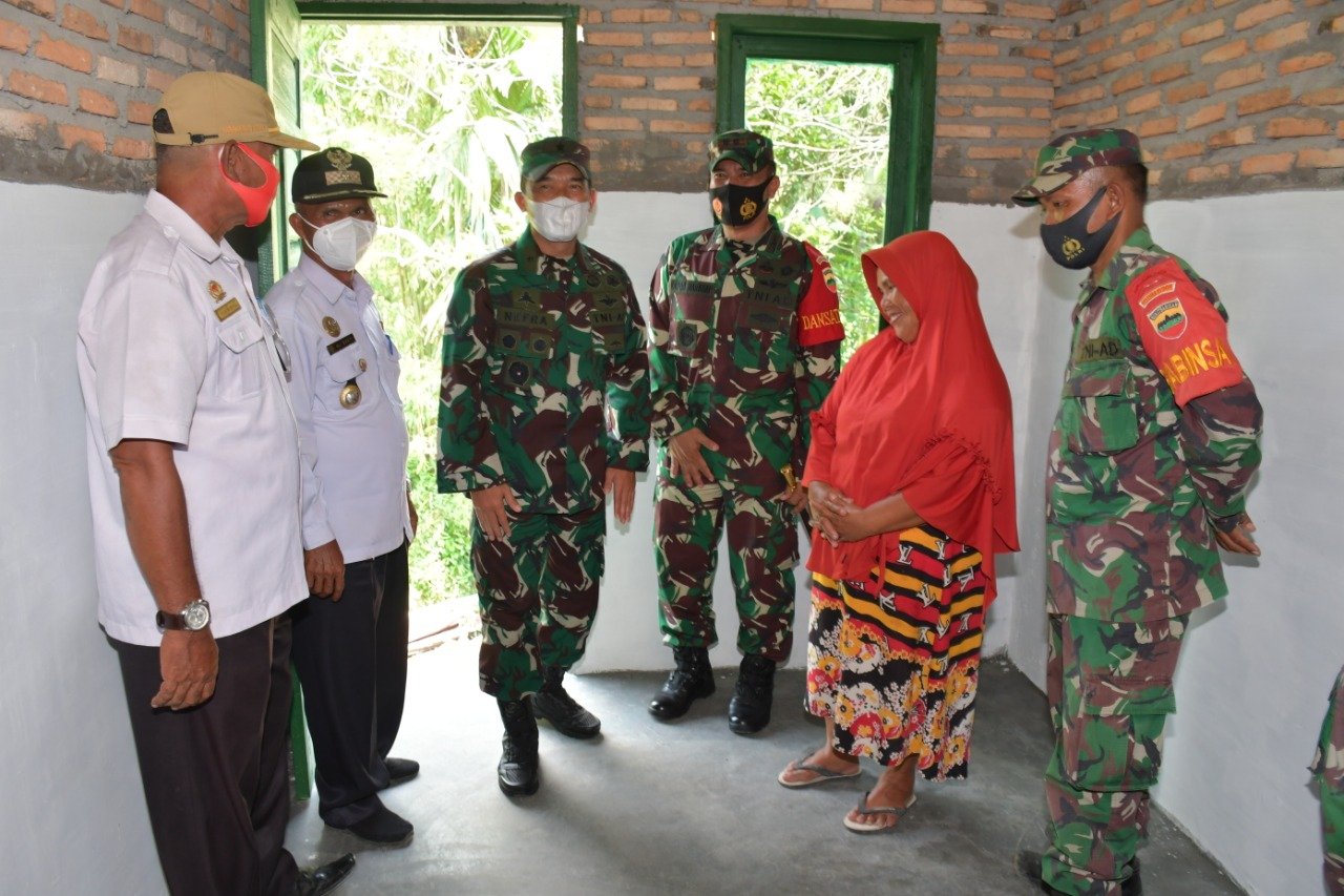 Kadispenad Tinjau Rehab RTLH, Doa Ibu Montan di Pasaribu Terkabul