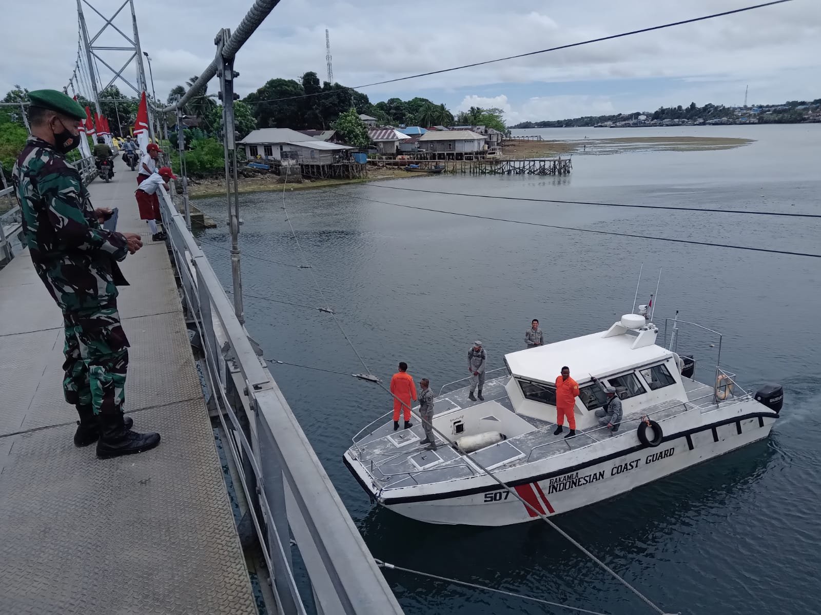 Stasiun Bakamla Tual Amankan Kunjungan Kerja Presiden Joko Widodo