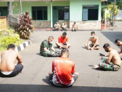Kompak, Anggota Korem 064/MY Jemur Diri Lawan Covid-19
