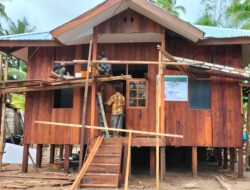 Satgas TMMD Mimika dan Warga Genjot Pekerjaan Jelang Penutupan