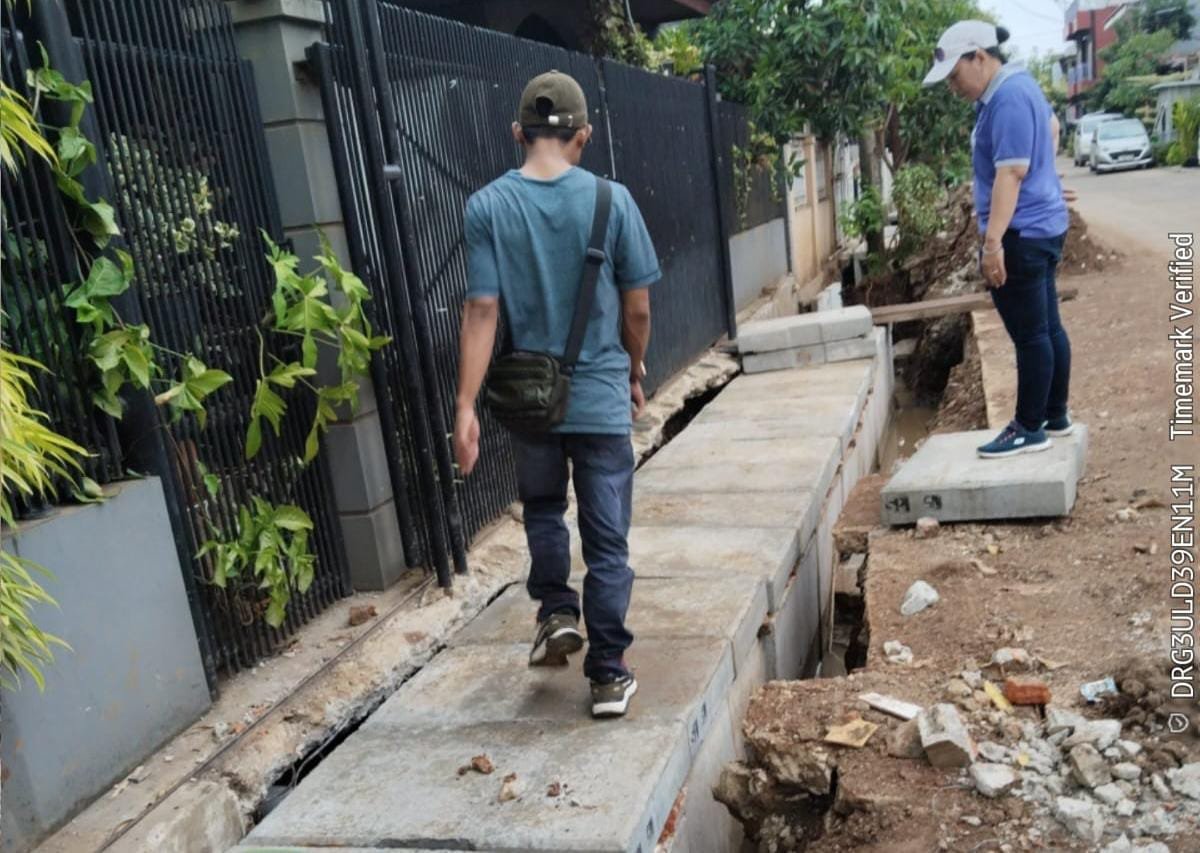 Proyek Turap Kali Serua dan U-Ditch Solusi Banjir Terpadu DSDABMBK Tangsel