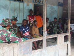 Dand Satgas TMMD Ke-107 Kunjungi Tokoh Kampung Epem