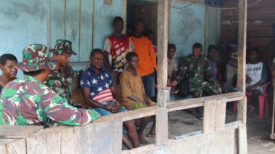 Dand Satgas TMMD Ke-107 Kunjungi Tokoh Kampung Epem