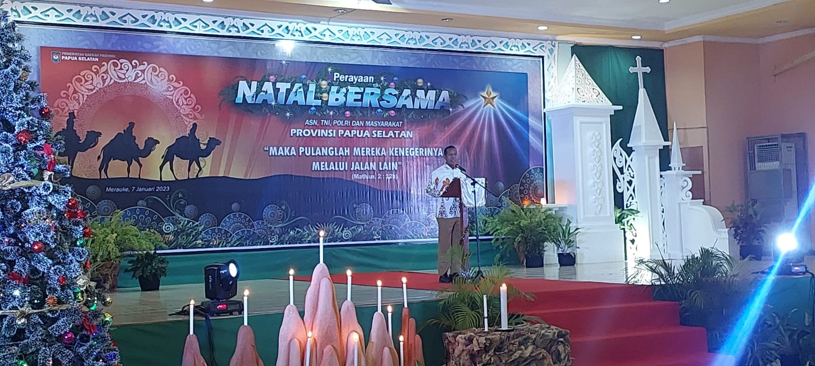 Kasrem 174/ATW dan Pj Gubernur Papua Selatan Rayakan Natal dengan Tali Asih untuk Anak Panti