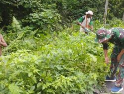 Keselarasan Satgas Yonif 143/TWEJ dengan Warga Perbatasan RI-PNG di Papua