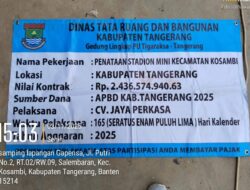 Stadion Mini Kosambi Tangerang Disorot: Diduga Asal Jadi dan Menyimpang dari Spesifikasi