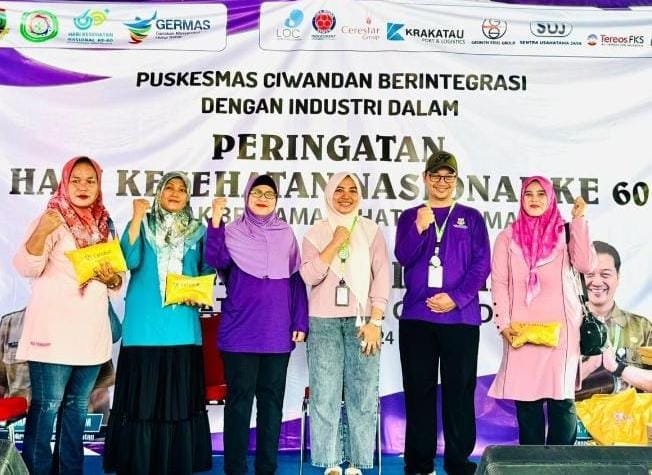 Kabid Penmas Dinkes Cilegon Hadiri Peringatan HKN dan Hari AIDS di PKM Ciwandan