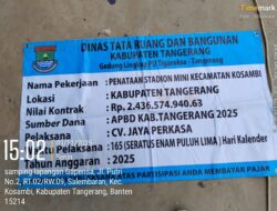 Proyek Stadion Mini Kosambi Diduga Penyimpangan, Terancam Hukum