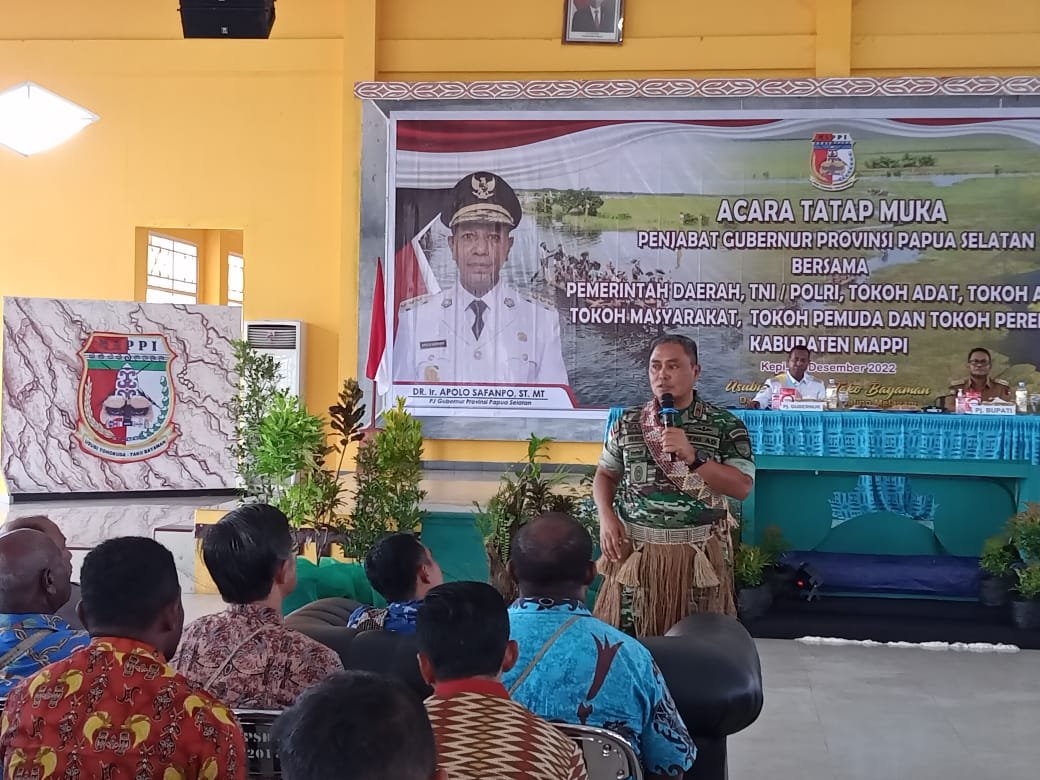 Danrem 174/ATW Dampingi Pj Gubernur Papua Selatan Percepat Infrastruktur