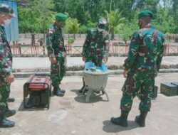 Tim Wasmatops Sopsad Cek Kondisi Materil di Satgas Pamtas Yonif 125/Simbisa