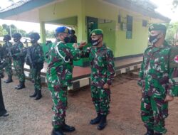 Danpuspomad Kunjungi Pos Kout Satgas Pamtas Yonif 125/Simbisa