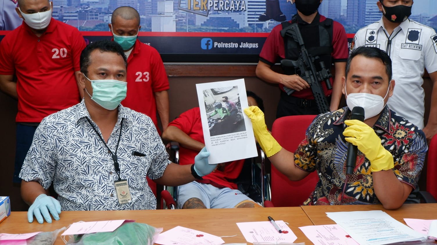 Komplotan Spesialis Pencuri Motor Diringkus Reskrim Polrestro Jakarta Pusat