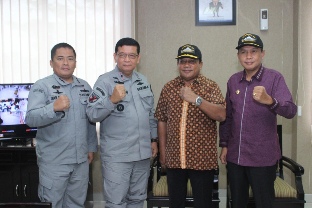 Kazona Timur Bakamla RI Temui Ketua DPRD Maluku