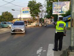 Satlantas Polres Serang Kota Ciptakan Kamseltibcar di Strong Point