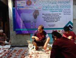 Wartawan Peduli Bagikan Daging Qurban di Hari Raya Idul Adha