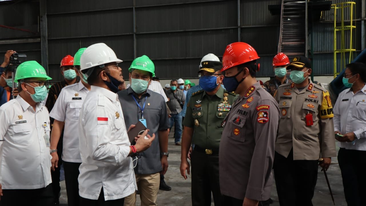 Kabareskrim Polri Dampingi Menteri Pertanian Kunjungi Pabrik Gula Banten