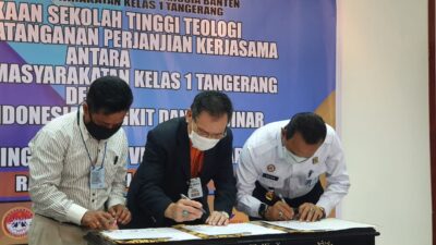 Lapas Kelas I Tangerang Gandeng YIBB dan STT Victory Jakarta untuk Kerja Sama