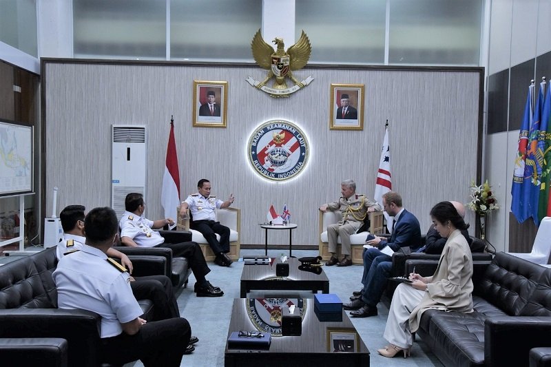 Kepala Bakamla RI Terima Kunjungan Atase Angkatan Laut Inggris