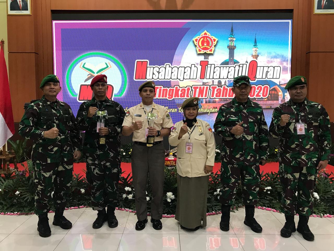 Angkatan Darat Raih Tiga Kategori Juara di Lomba MTQ TNI