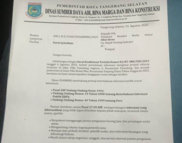 Kadis SDABMBK Diduga Tak Paham UU Keterbukaan Informasi, Ketua GMAKS Bicara