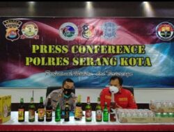 Operasi Bina Kusuma, Polres Serang Kota Situng Ribuan Botol Miras