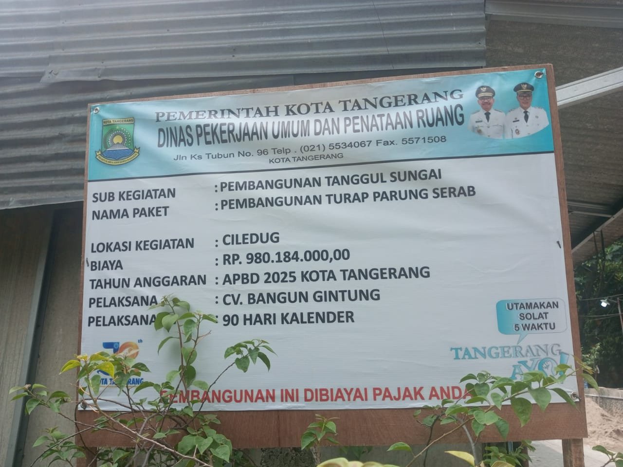 Diduga Proyek Turap Parung Serab Dikerjakan Asal Jadi, Teja Ancam Bongkar