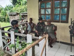 Satgas Kodim Yalimo Yonif RK 751 VJS Anjangsana Warga dan Tokoh Perkuat Silaturahmi