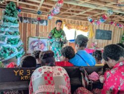 Keteladanan Satgas Organik Yonif Raider 321/GT dalam Pelayanan Sekolah Minggu