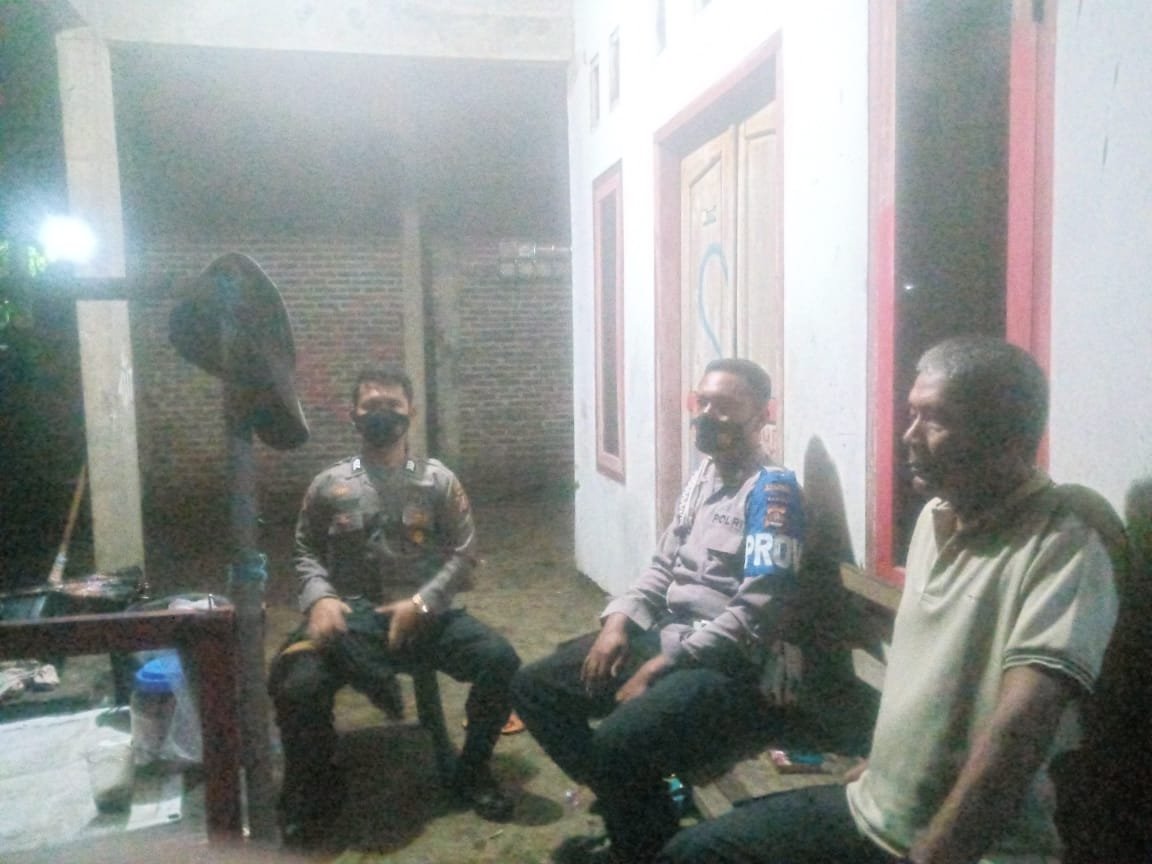 Patroli Malam Polsek Kasemen untuk Sosialisasi Kamtibmas