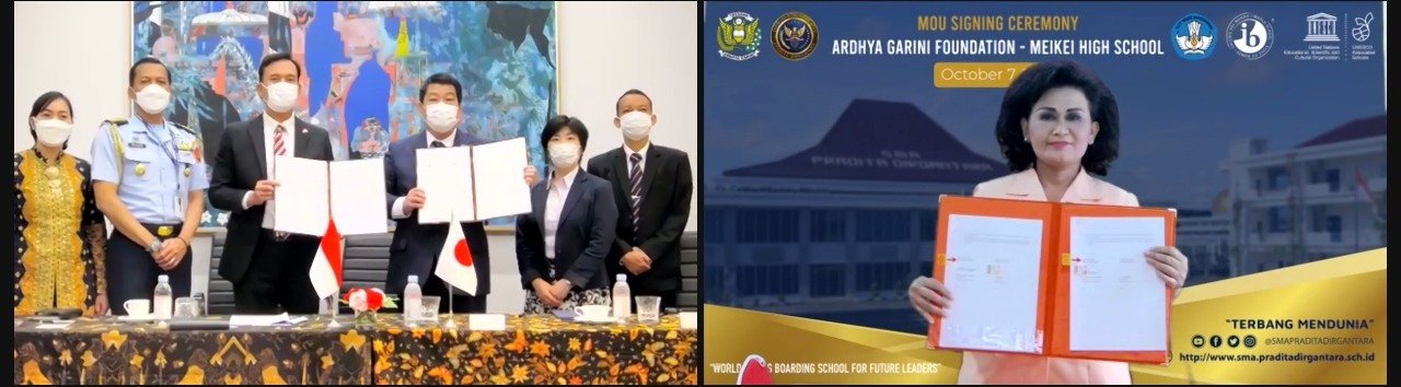 SMA Pradita Dirgantara Sepakati Kerja Sama dengan Meikei High School Jepang