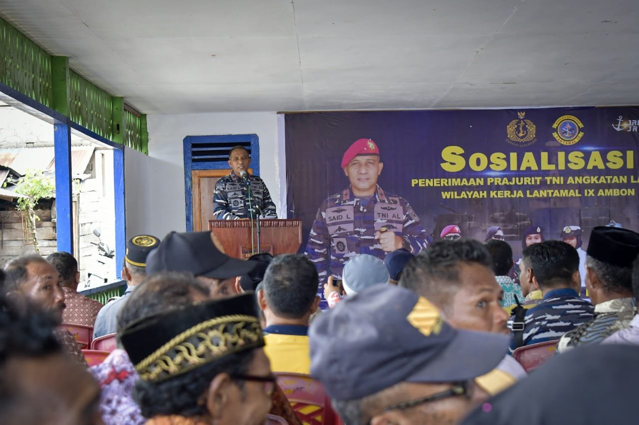 Danlantamal IX Sosialisasi Rekrutmen Prajurit untuk Pertahanan Wilayah Maritim