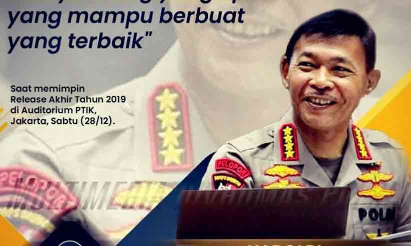Paparan Pencapaian Polri 2019 oleh Kapolri Idham Azis
