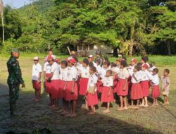 Satgas Yonif 126/KC Tanamkan Pendidikan Karakter Sejak Dini untuk Masa Depan Anak Papua