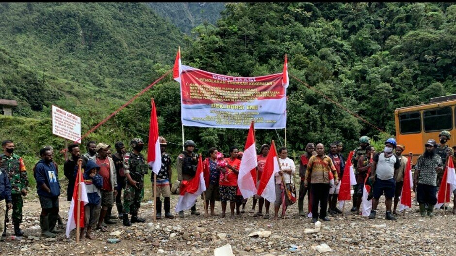 Warga Pegunungan Papua Deklarasikan Penolakan terhadap Kekerasan KKB