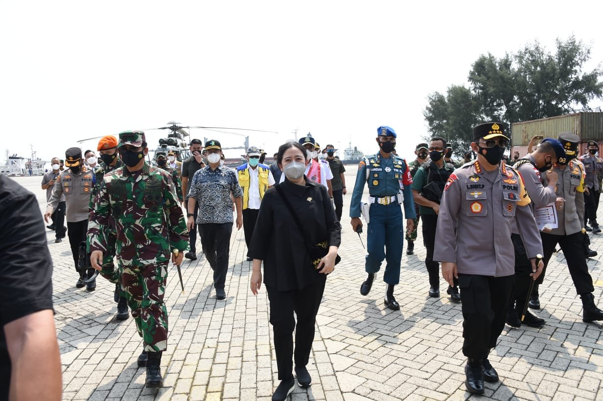 Panglima TNI, Kapolri, Ketua DPR RI dan Menteri Tinjau Penyekatan Mudik 2021