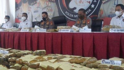 Ditresnarkoba Polda Metro Jaya Ungkap Peredaran Ganja 1,37 Ton