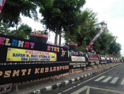 Budi Utomo Dilantik Jadi Bupati Lampura, Rumah Dinas Dipadati Karangan Bunga