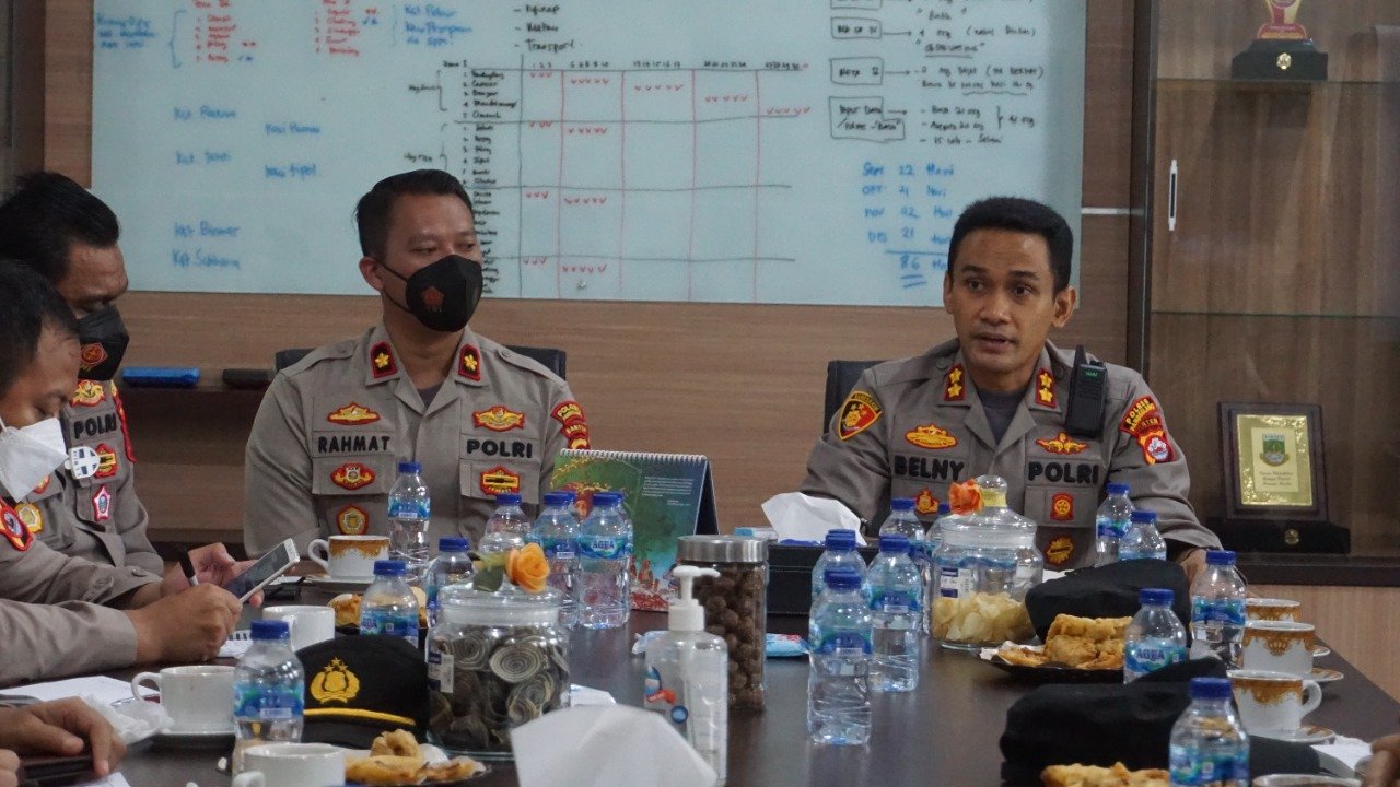 Kapolres Pandeglang Pimpin Coffee Morning dengan PJU dan Kapolsek Jajaran